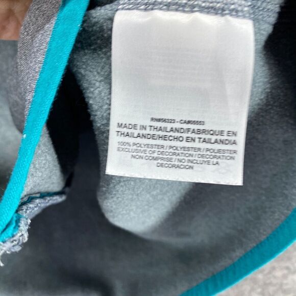 Nike Activewear Track Jacket Women M Medium Gray Full Zip Hooded Therma Fit - Picture 9 of 10